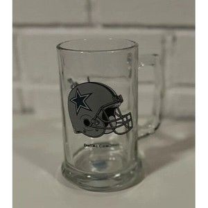 Dallas Cowboys Glass Beer Mug Vintage